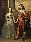 Sir Antony Van Dyck Famous Paintings - William II, Prince of Orange and Princess Henrietta Mary Stuart, daughter of Charles I of England